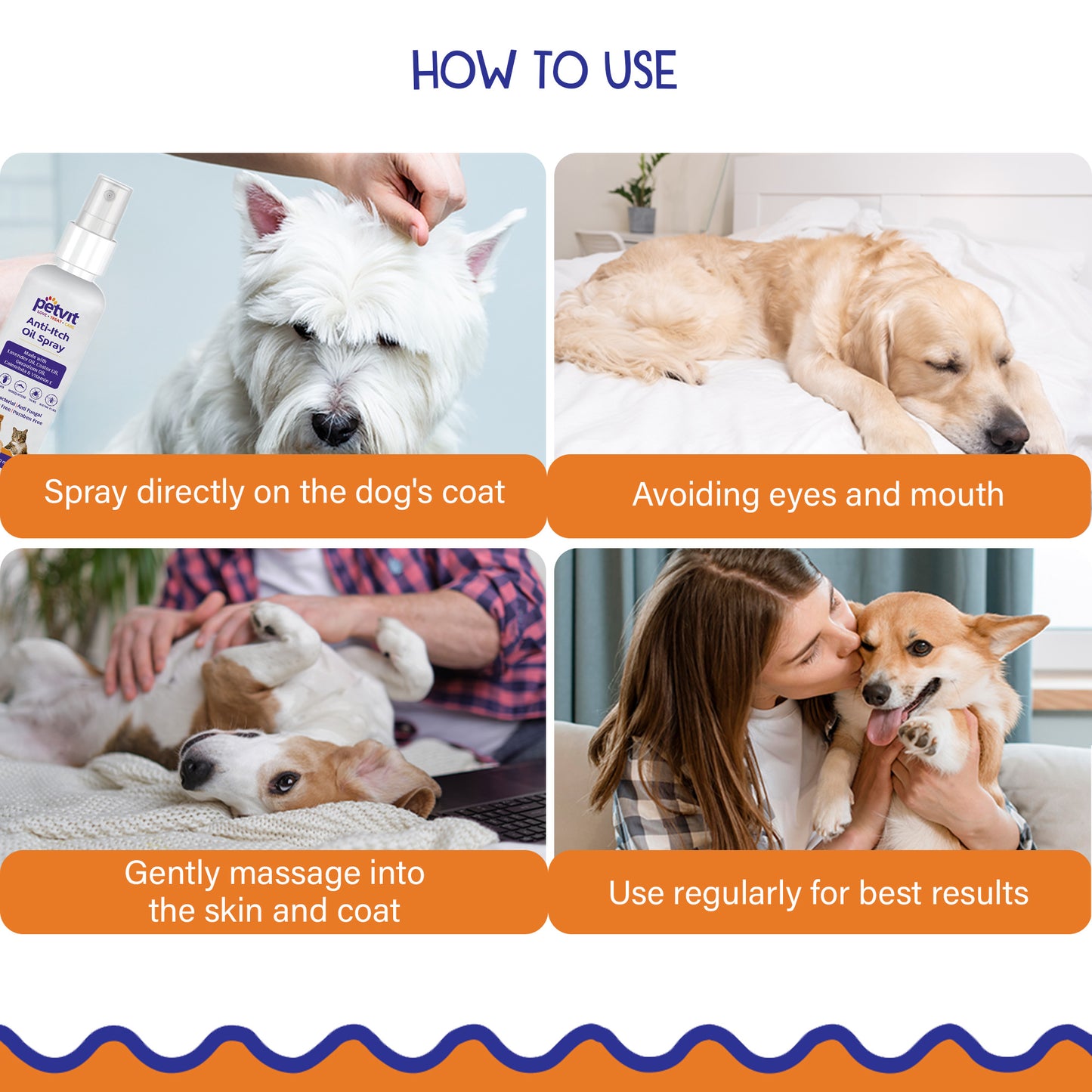 Petvit essential oils spray for dogs - effective hot spot treatment