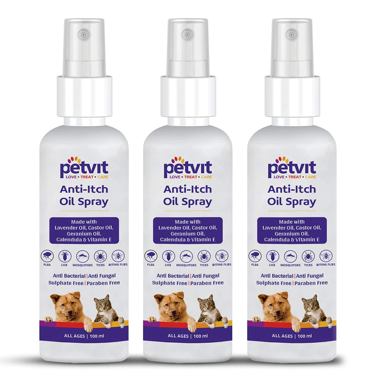 Petvit Dog Itching Relief Spray - For dogs and puppies