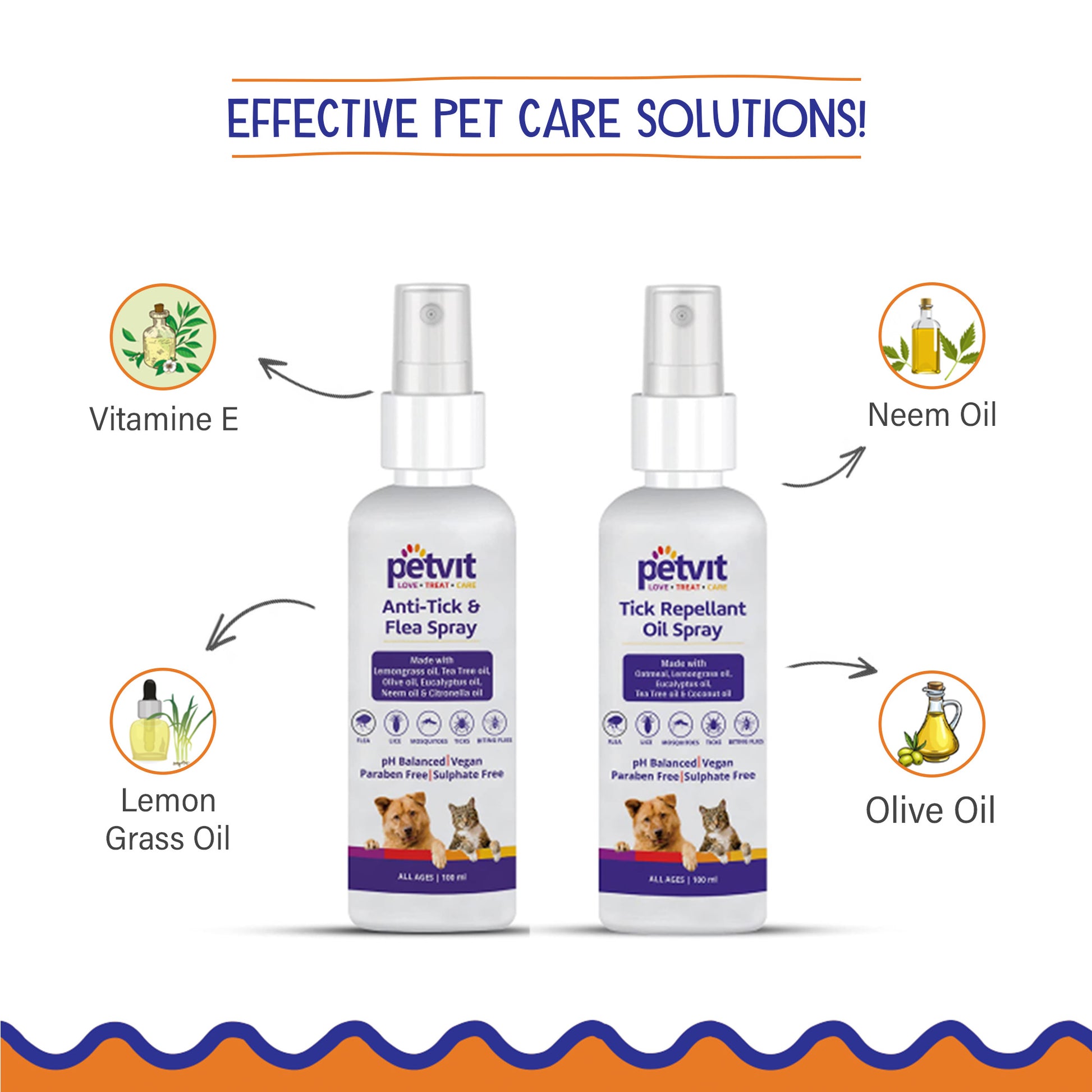 Petvit Tick Spray - Easy application for happy pets