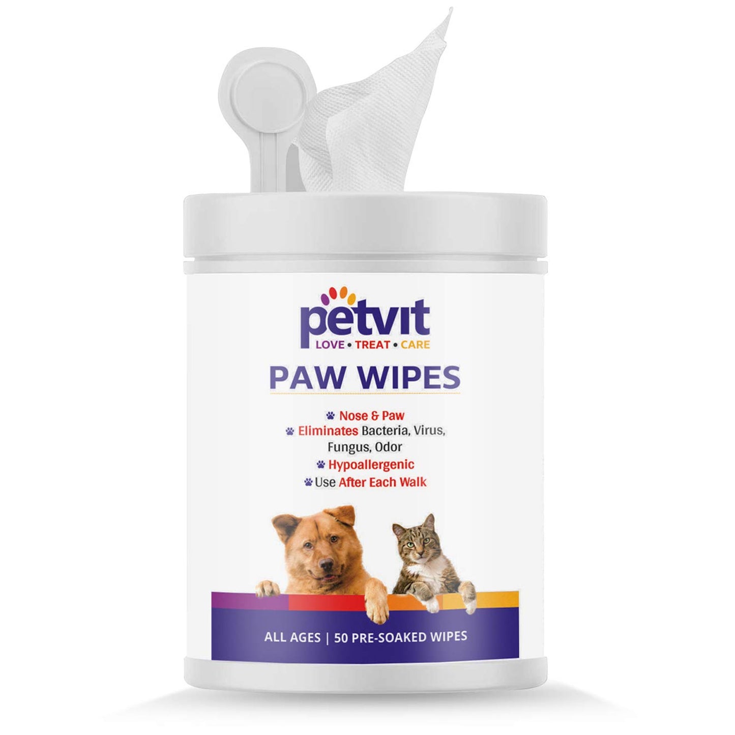 Petvit anti-itch pet wipes - soothing sensitive skin