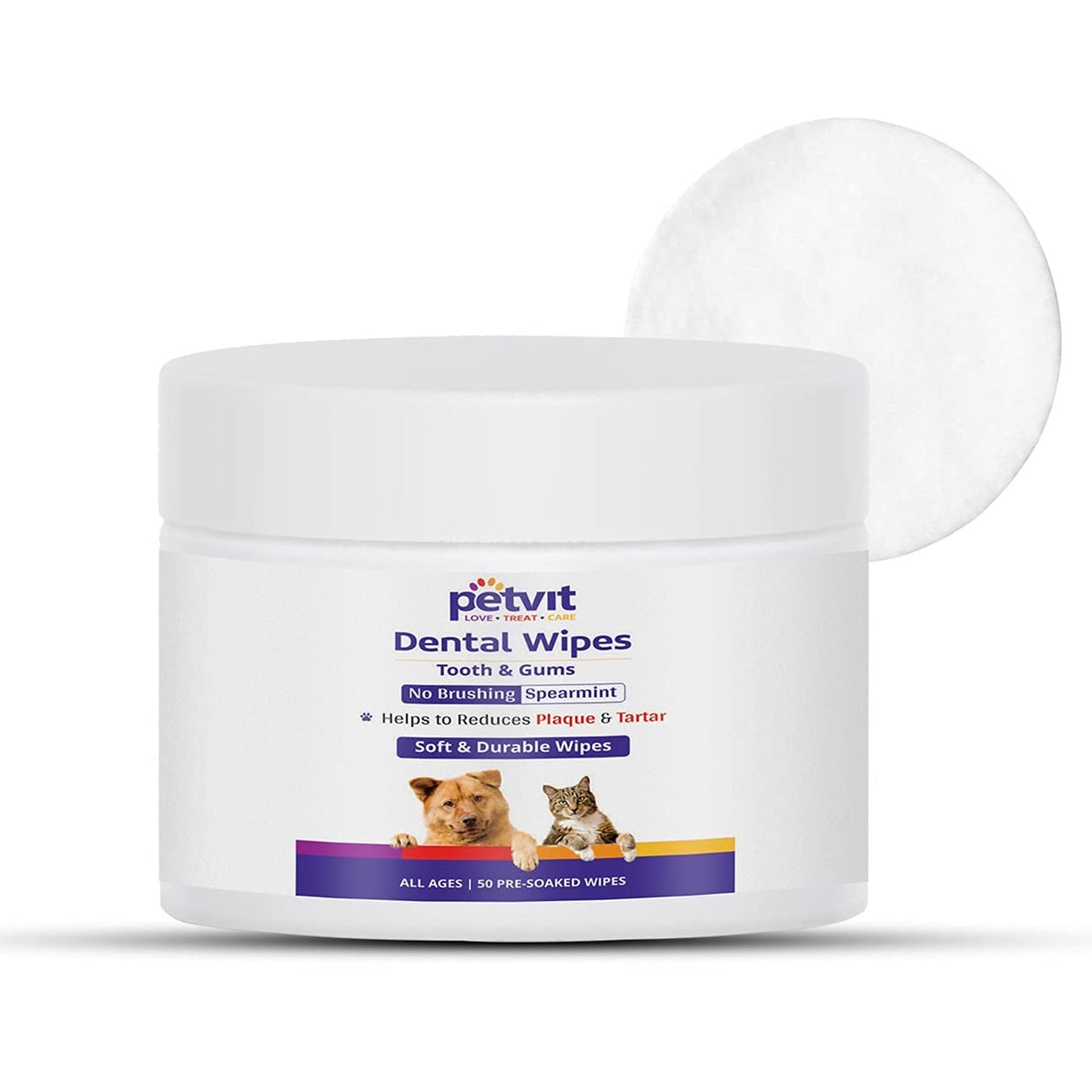 Petvit wet wipes for dogs - ear and nose cleaning