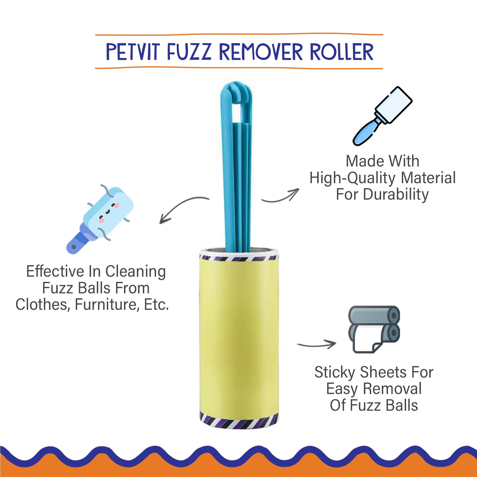 Petvit lint remover - ergonomic design for easy handling