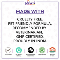 Petvit Kidney Support Powder - Natural Renal Health Supplement for Dogs and Cats (All ages)- 100 gm