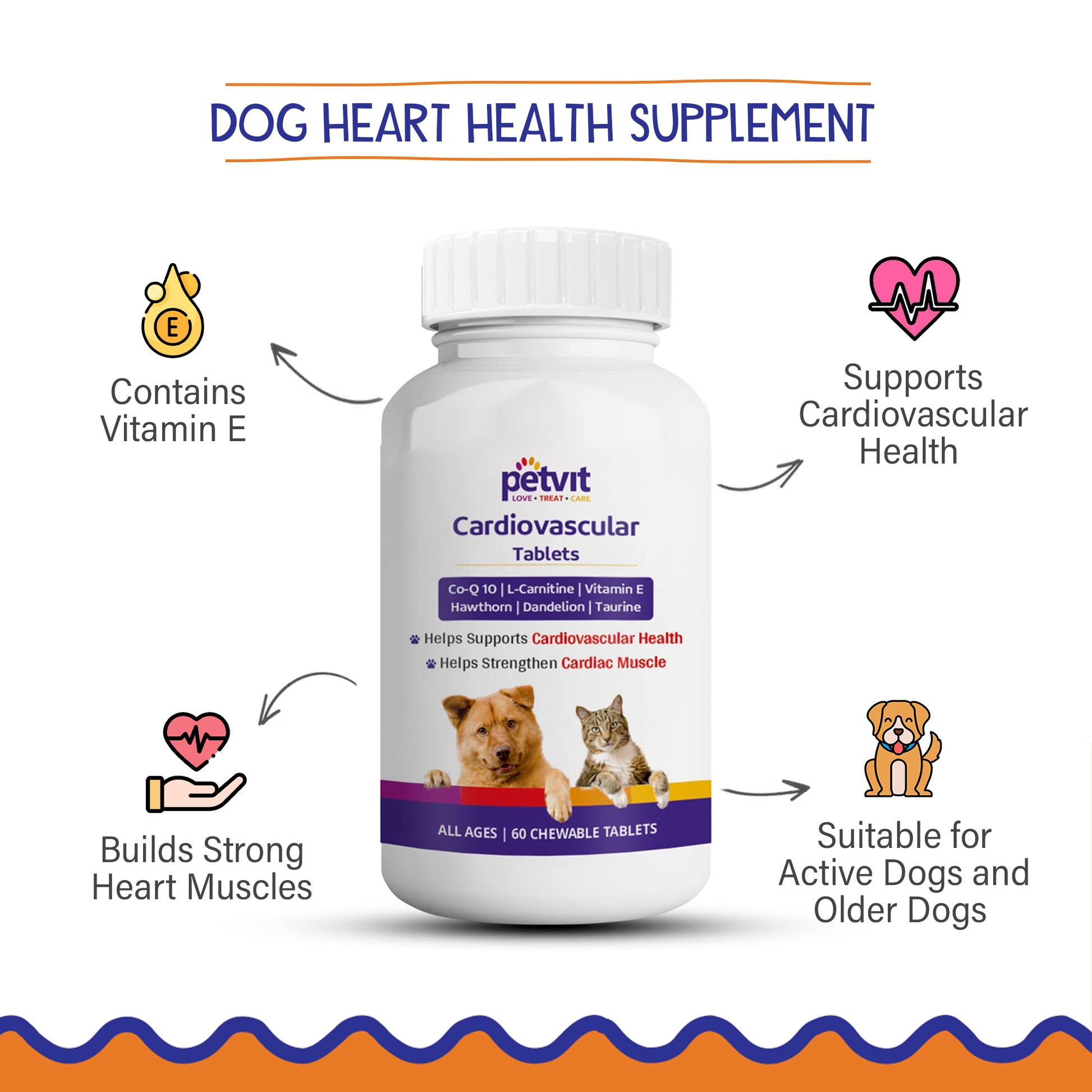 Petvit daily health tablets for dogs - vet recommended