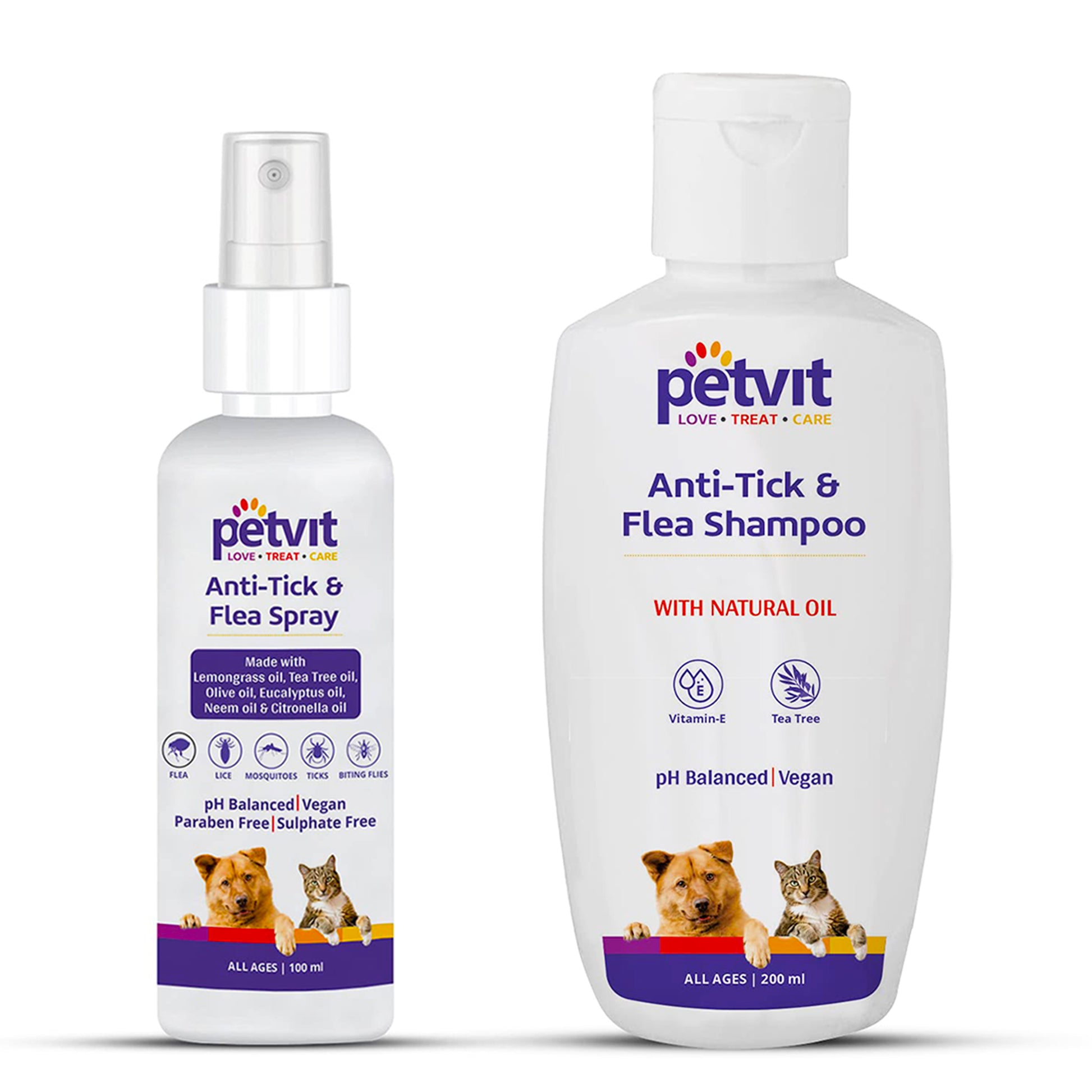 Petvit Dog Tick Control Combo - Essential grooming products for dogs