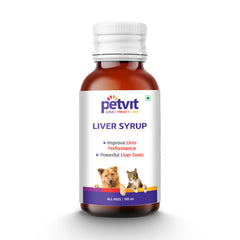 Liver Syrup with 15 Active Ingredients for Healthy Liver- Dog Supplement For All Age Group - 100ml