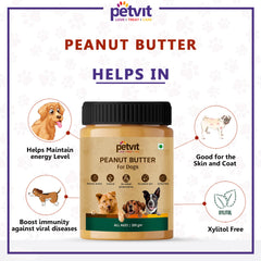 Peanut Butter with Dry Roasted Peanuts, Honey & Flaxseed, Dog Treats Healthy Peanut Butter | No Added Salt | Xylitol Free | For All Breed Dogs – 200 gm