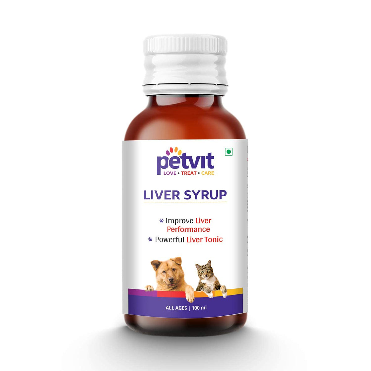 Petvit Liver Syrup - Healthy Liver Function | Immunity Booster | Dog Supplement for All Age Group - 100ml