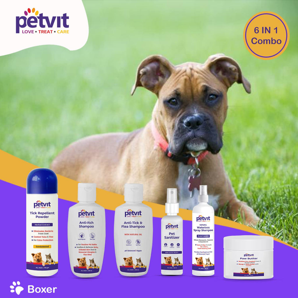 Petvit Boxer Combo 6 in 1 Combo Grooming from Head to Tail for Your