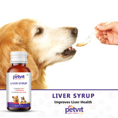 Liver Syrup with 15 Active Ingredients for Healthy Liver- Dog Supplement For All Age Group - 100ml