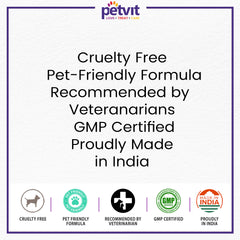 Petvit Omega Rich Skin & Coat Sardine Oil with Omega 3, Omega 6, Vitamin E, Vitamin A, Biotin | For Healthy Skin & Shiny Coat | Helps Relieves Dry & Itchy Skin | Sardine Fish Flavour | For All Ages Breed Dogs & Cat – 200ml